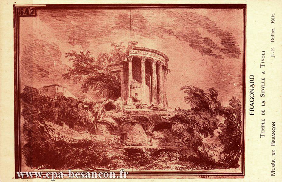 FRAGONARD - TEMPLE DE LA SIBYLLE A TIVOLI - MUSÉE DE BESANÇON